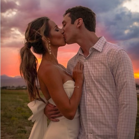 Amsale Bow Back Dress size 0 - Picture 3 of 3